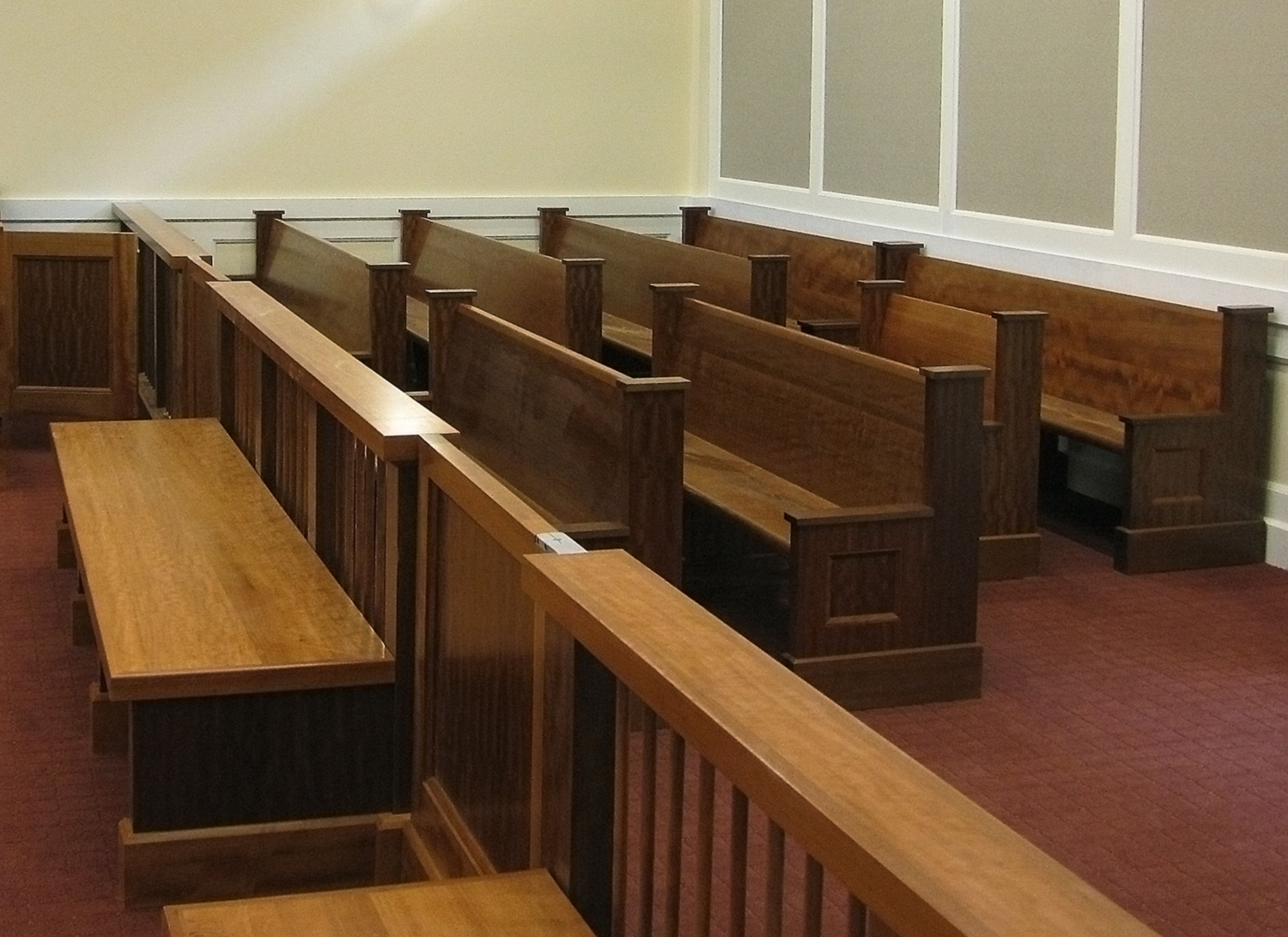 All Wood Benches inside Kent County Courts - Dover, DE