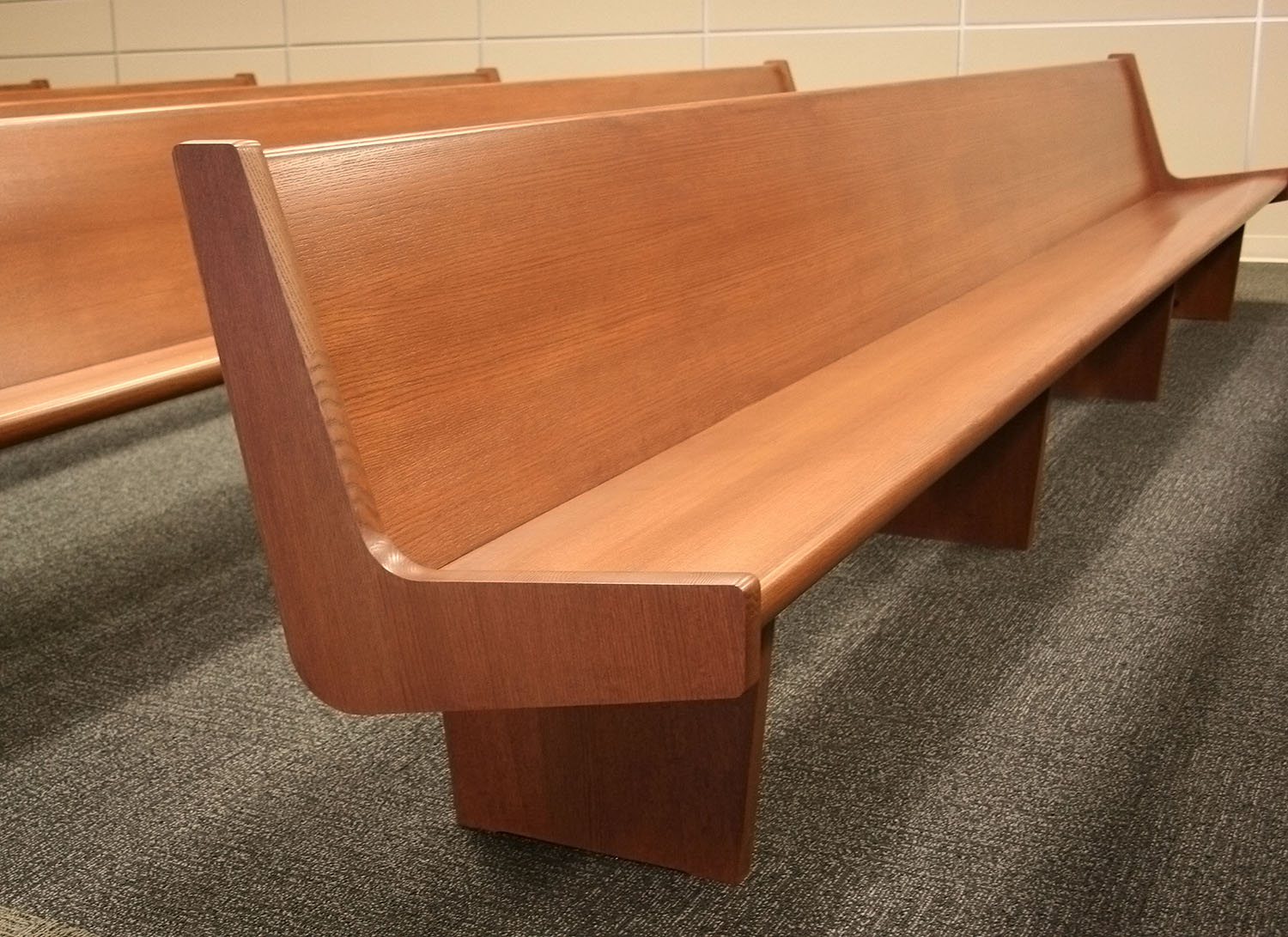 All Wood Benches inside Lancaster Municipal Courts - Lancaster, TX