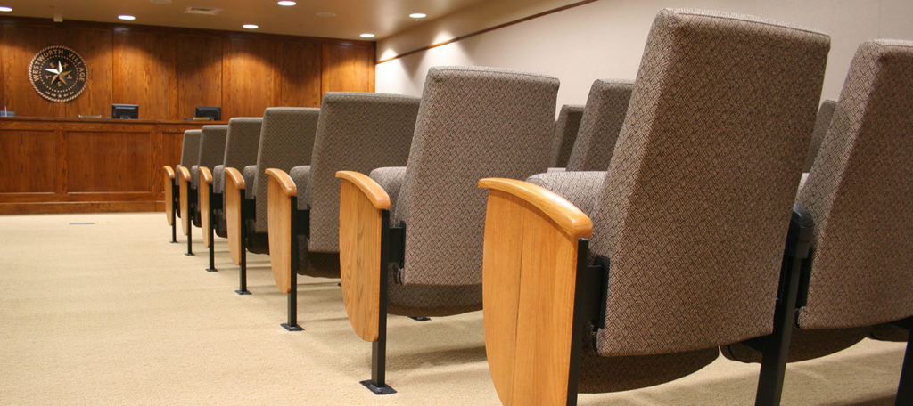 Interior of Courtroom with Clarity Auditorium Seating