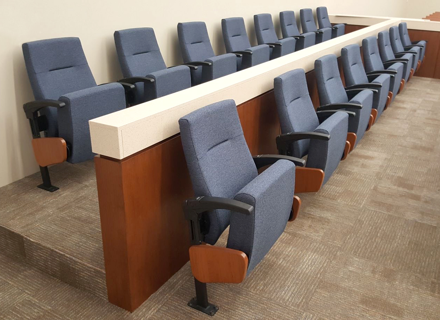 Jury Seats inside Courtroom