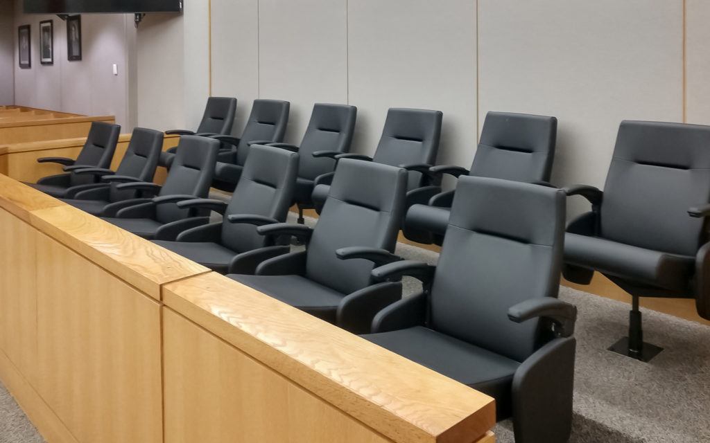 Dallas TX Frank Crowley Courts Building Swivel Jury Chairs