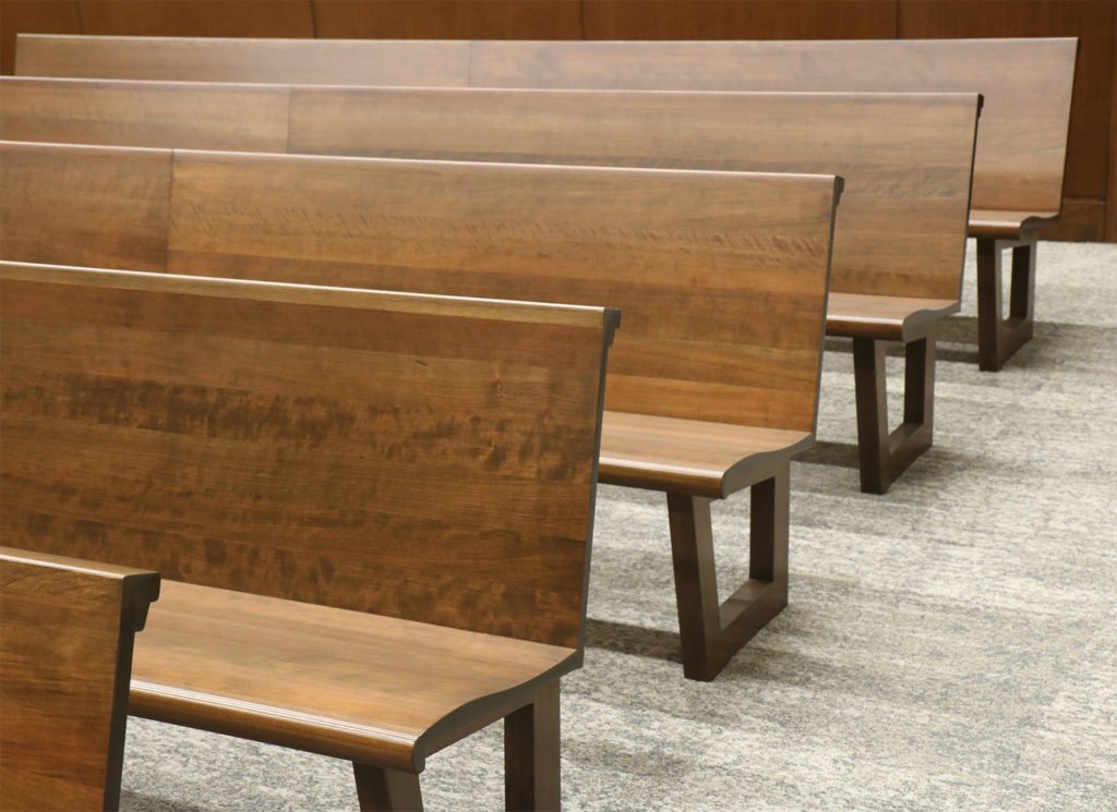Custom Benches in Courtroom