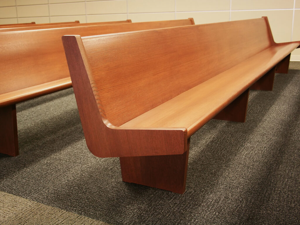 Sauder Courtroom Furniture Bench.